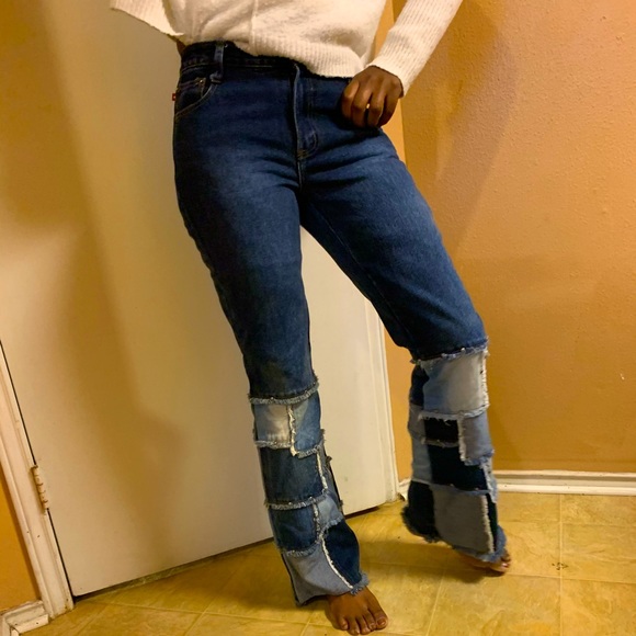 Zanadi Patchwork Jeans - Picture 1 of 4